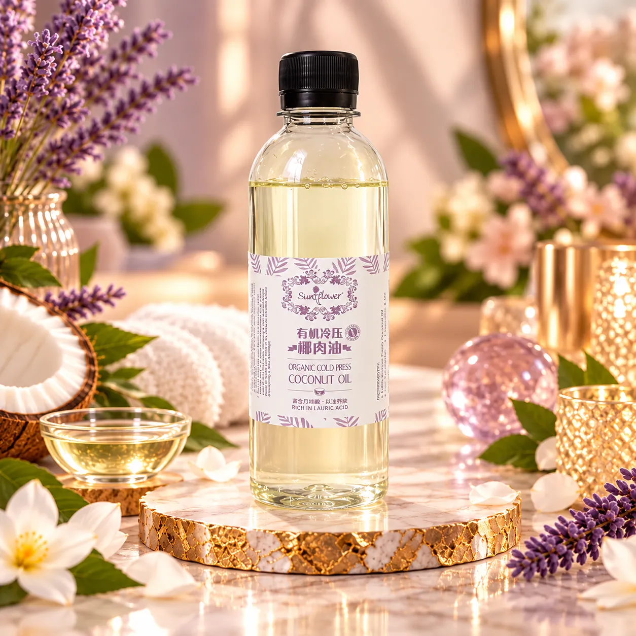 Coconut oil with True Lavender