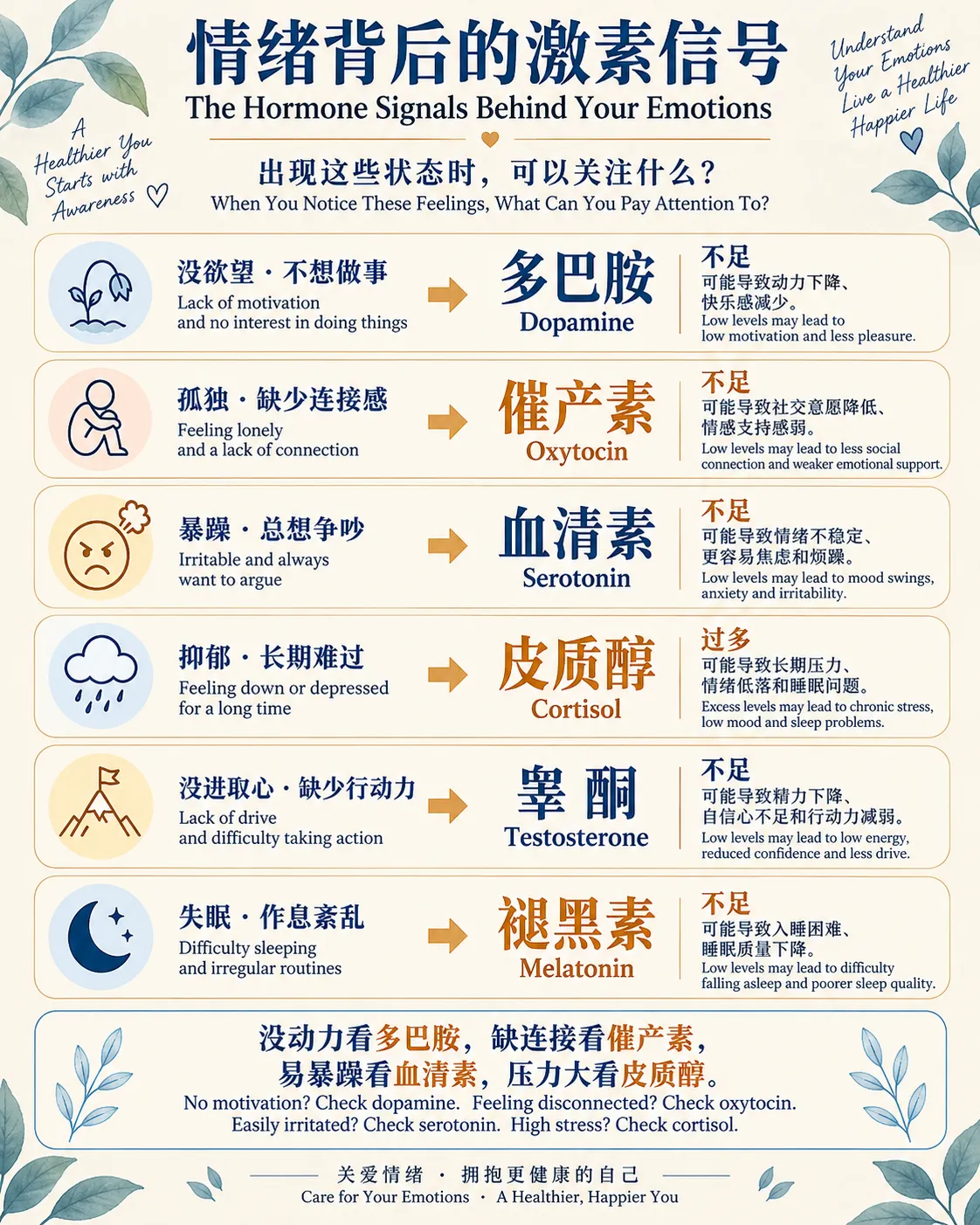 hidden nutrient signals behind emotions